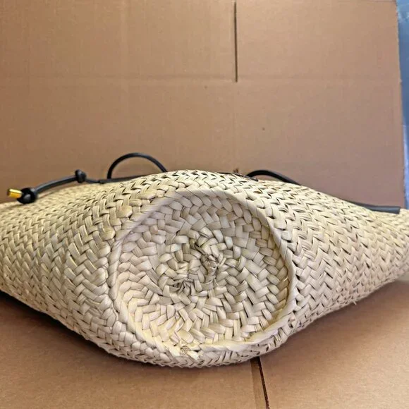 Altuzarra Large Palm Basket Tote – Natural/Black - Picture 8 of 10